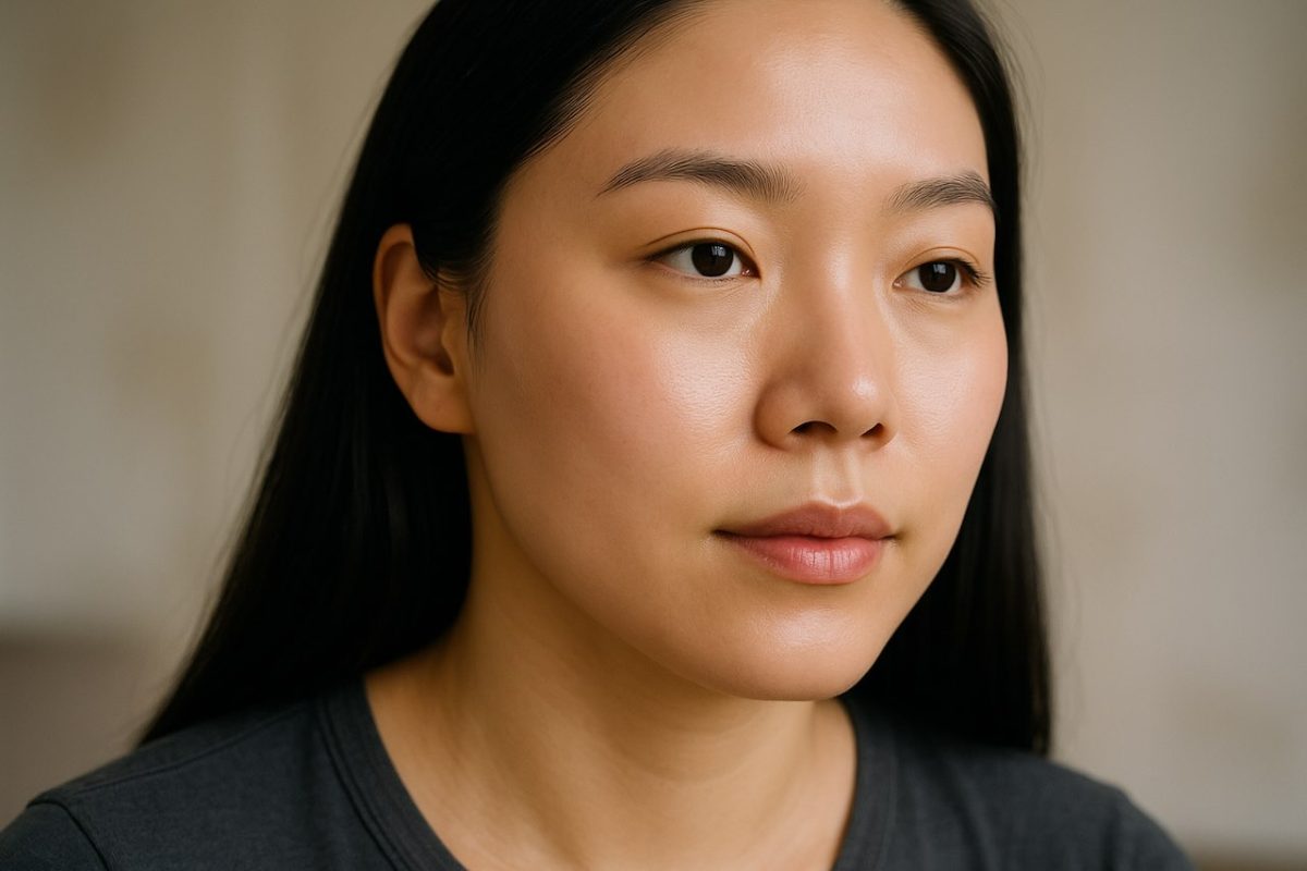 Woman with smooth, clear, and healthy skin after treatment for breakouts.