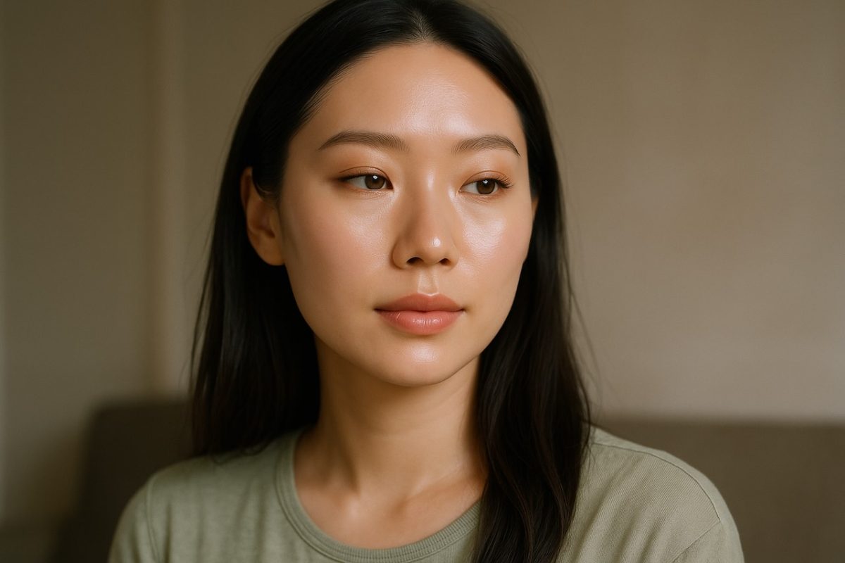 Woman with smooth, glowing skin after professional skin detox treatment.