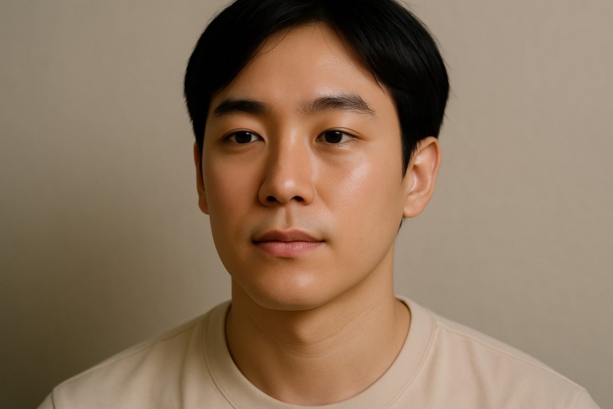 A man with smooth, clear skin after professional treatment.